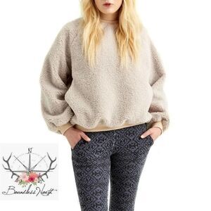 Boundless North oversized faux shearling pullover